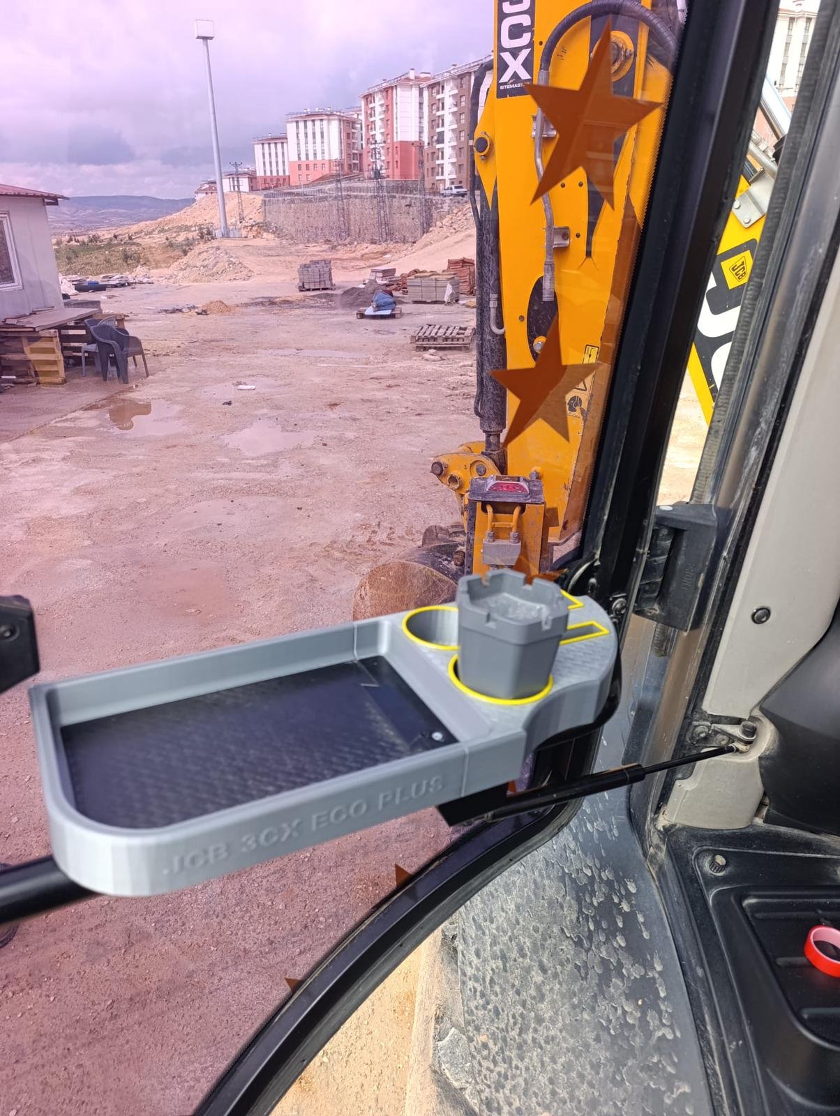 JCB 3CX 4CX Kolçak Sehpası | Kabin İçi Bekolader Sehpa